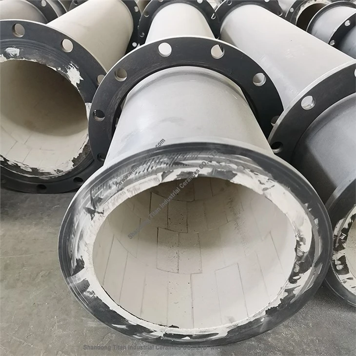 Lined With Ceramic Wear Resistant Steel Pipe