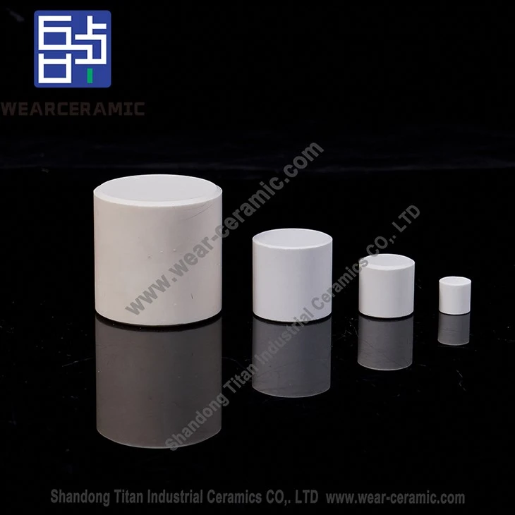 Wear Resistant White Ceramic Cylinder